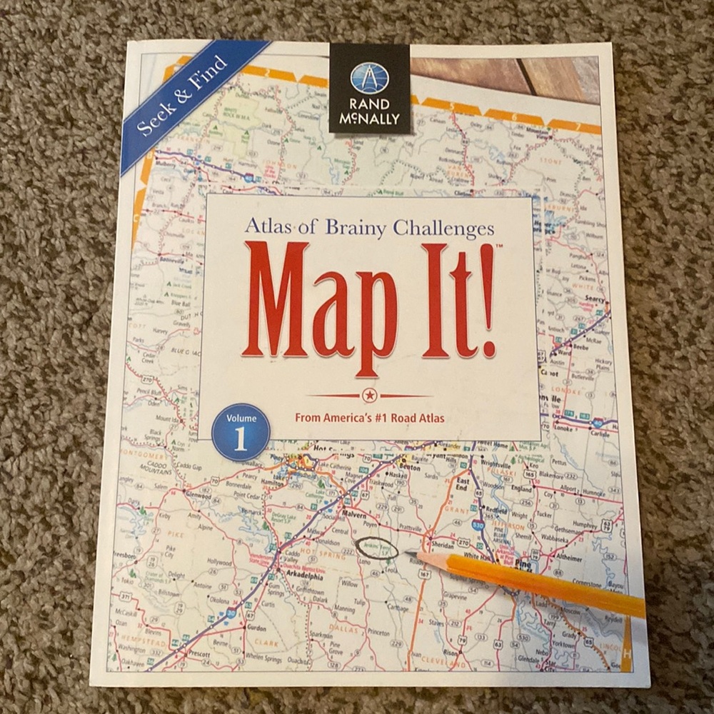 Map It! Brainy Challenge Atlas Book